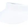 Visor-Seeberger Chambray Fabric Clip-on White Sun Visor -