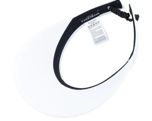 Visor-Seeberger Chambray Fabric Clip-on White Sun Visor -