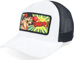 Trucker | Velvet Caps-Calza Pennello Champ Boxer Pop Art Velvet /Black A-Frame Trucker - Red