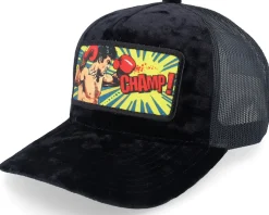 Trucker | Velvet Caps-Calza Pennello Champ Boxer Pop Art Velvet /Black A-Frame Trucker - Red