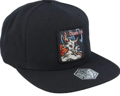 Snapback-Critiql Hit Chaotic Evil Box Patch Snapback - Black