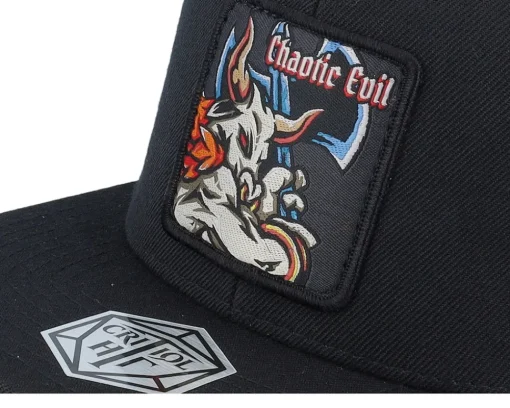 Snapback-Critiql Hit Chaotic Evil Box Patch Snapback - Black