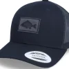 Best Skillfish Charcoal Carp Fish Patch Black Trucker -