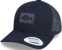 Best Skillfish Charcoal Carp Fish Patch Black Trucker -