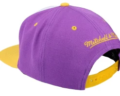 Snapback-Mitchell & Ness Charlotte Hornets Brotherhood Nba White/purple Snapback -