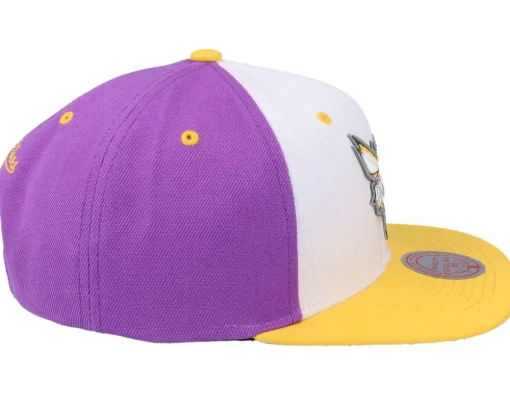 Snapback-Mitchell & Ness Charlotte Hornets Brotherhood Nba White/purple Snapback -