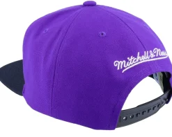Snapback-Mitchell & Ness Charlotte Hornets Core Basic Purple/Black Snapback -