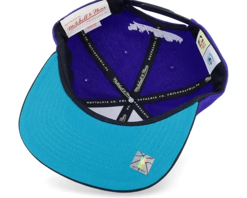 Snapback-Mitchell & Ness Charlotte Hornets Core Basic Purple/Black Snapback -