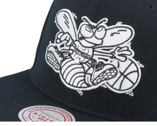 Snapback-Mitchell & Ness Charlotte Hornets Evergreen /White Snapback - Black