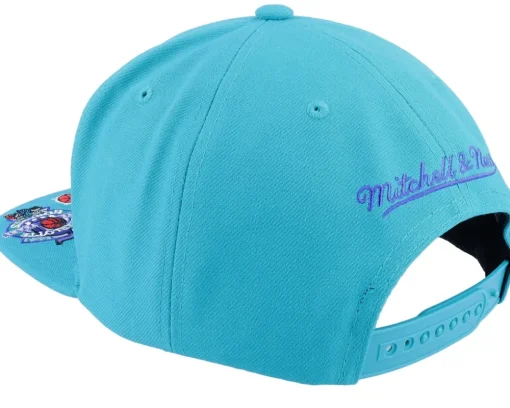 Snapback-Mitchell & Ness Charlotte Hornets Front Face Teal Snapback -