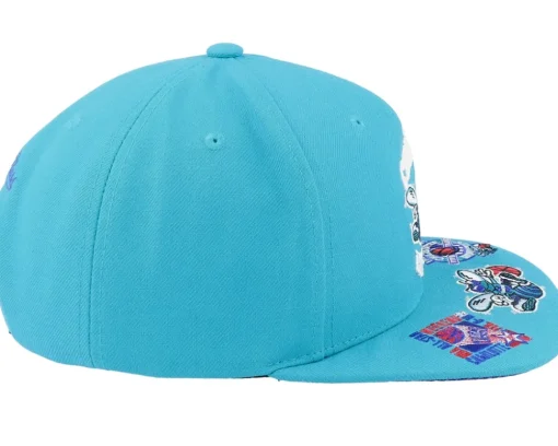 Snapback-Mitchell & Ness Charlotte Hornets Front Face Teal Snapback -