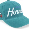 Dad Cap-Mitchell & Ness Charlotte Hornets Montage Corduroy Teal Adjustable -