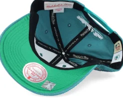 Dad Cap-Mitchell & Ness Charlotte Hornets Montage Corduroy Teal Adjustable -