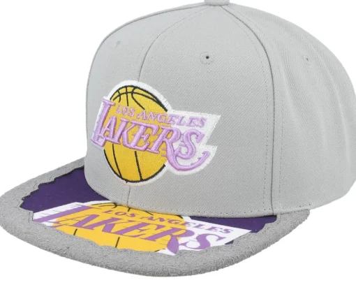 Snapback-Mitchell & Ness Charlotte Hornets Munch Time Hwc Snapback - Grey