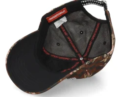 Dad Cap-Sprayground Check Flower Cap Brown Dad Cap -