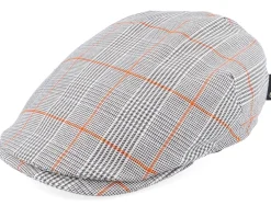 New Borsalino Checkered Flat Cap -