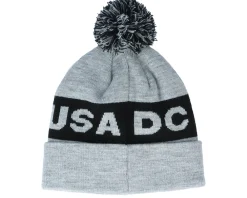 Online DC Chester Youth Beanie Frost Gray Pom -