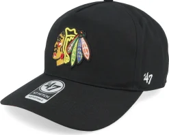 Adjustable-47 Brand Chicago Blackhawks 47 Hitch Cap Black A-frame Adjustable -