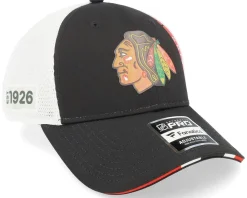 Best Fanatics Chicago hawks Authentic Pro Draft Podium /White Trucker - Black