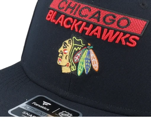 Snapback-Fanatics Chicago hawks Authentic Pro Rink Prime Snapback - Black