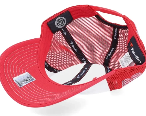 Trucker-Fanatics Chicago Blackhawks Block Party Dad Cap Athletic Red/White Trucker -