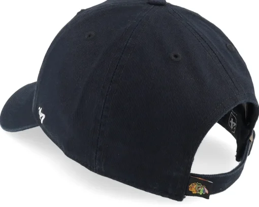 Clearance 47 Brand Chicago Blackhawks Clean Up Black Adjustable -