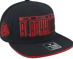 Sale Fanatics Chicago hawks Gino Flat Brim /Red Snapback - Black