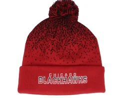 Outlet Fanatics Chicago Blackhawks Iconic Gradiant Beanie Athl Red Pom -