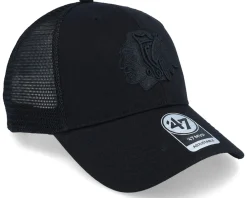 Trucker-47 Brand Chicago Blackhawks NHL Branson '47 Mvp Black Trucker -