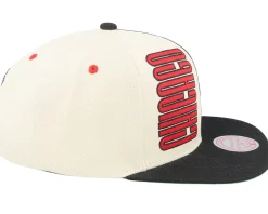Snapback-Mitchell & Ness Chicago hawks Pop Panel Off White/ Snapback - Black
