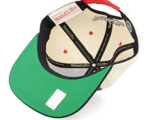 Snapback-Mitchell & Ness Chicago hawks Pop Panel Off White/ Snapback - Black