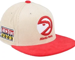 Snapback-Mitchell & Ness Chicago Blackhawks Team Cord Off White/Black Snapback - Beige