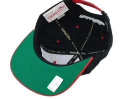 Snapback-Mitchell & Ness Chicago hawks Transcript /Red Snapback - Black