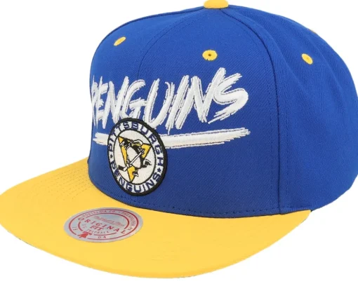 Snapback-Mitchell & Ness Chicago hawks Transcript /Red Snapback - Black