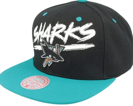 Snapback-Mitchell & Ness Chicago hawks Transcript /Red Snapback - Black