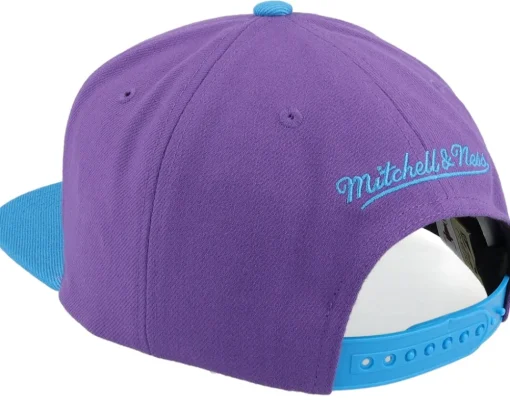 Snapback-Mitchell & Ness Chicago Bulls 91-92 Champ Flipside Purple Snapback -