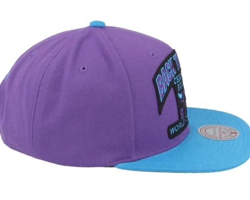 Snapback-Mitchell & Ness Chicago Bulls 91-92 Champ Flipside Purple Snapback -