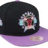 Snapback-Mitchell & Ness Chicago Bulls Asg 2 Tone Deadstock /Purple Snapback - Black