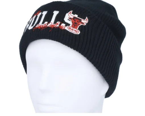 Discount Mitchell & Ness Chicago Bulls Billboard Knit Hwc Black Cuff -
