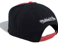 Snapback-Mitchell & Ness Chicago Bulls Block Out Red/Black Snapback -
