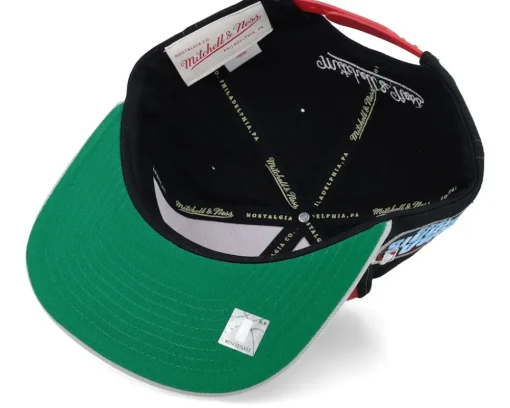 Snapback-Mitchell & Ness Chicago Bulls Block Out Red/Black Snapback -