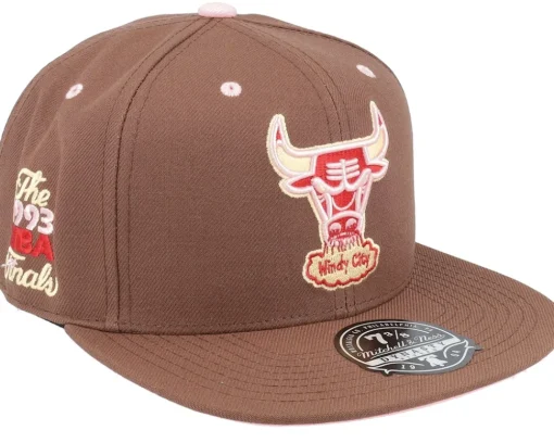 Fitted-Mitchell & Ness Chicago Bulls Sugar Bacon Fitted - Brown