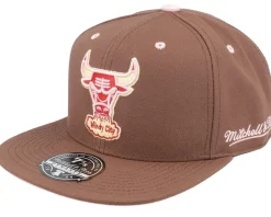 Fitted-Mitchell & Ness Chicago Bulls Sugar Bacon Fitted - Brown