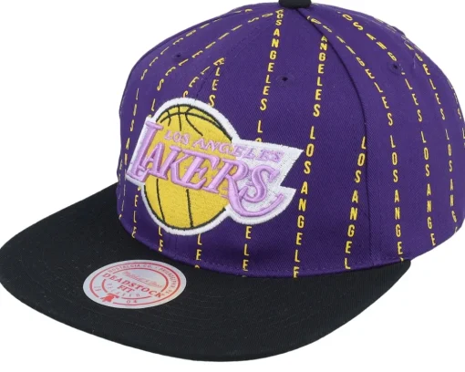 Snapback-Mitchell & Ness Chicago Bulls City Pinstripe Deadstock /Black Snapback - Red