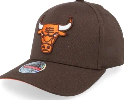 Adjustable-Mitchell & Ness Chicago Bulls Classic Brown/Orange Adjustable -