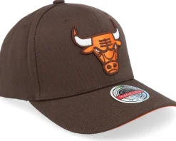 Adjustable-Mitchell & Ness Chicago Bulls Classic Brown/Orange Adjustable -