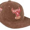 Snapback-Mitchell & Ness Chicago Bulls Corduroy Manchester Deadstock Snapback - Brown