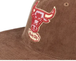 Snapback-Mitchell & Ness Chicago Bulls Corduroy Manchester Deadstock Snapback - Brown