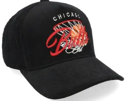 Outlet Mitchell & Ness Chicago Bulls Corduroy Net Black A-frame Adjustable -