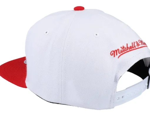 Snapback-Mitchell & Ness Chicago Bulls Core Basics White/red Snapback -